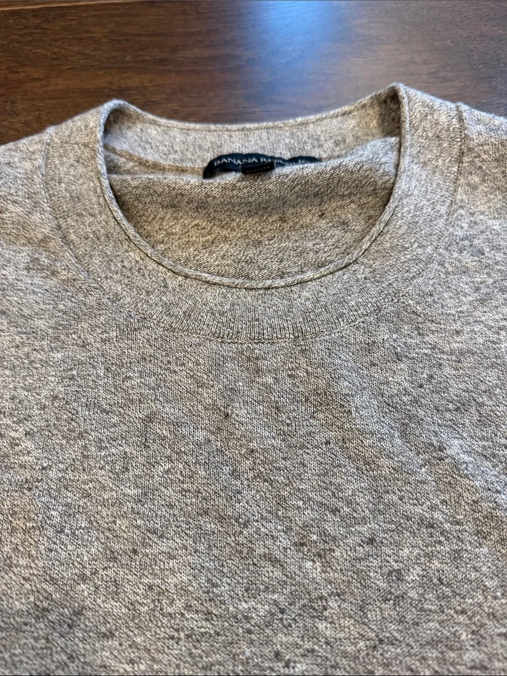 Banana Republic Men's Taupe Crewneck Sweater Size Large - C47-046